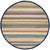 Sun Valley Stripes Indoor/Outdoor Rug - 8 Ft. Round