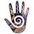Swirl Hand Metal Wall Art - 12 Inch
