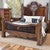 Texas Star Cowhide Bed - King