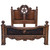 Texas Star Cowhide Bed - King