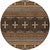 Three Chiefs Gray Rug - 8 Ft. Round