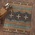 Three Chiefs Suede & Teal Rug - 4 x 5