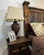 Tooled Leather Old West Lamp