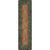 Tooled Turquoise Rug - 2 x 8