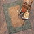 Tooled Turquoise Rug - 5 x 8