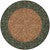 Tooled Turquoise Rug - 8 Ft. Round