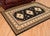 Tres Diamonds Black Rug - 8 x 11