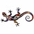 Tribal Gecko Metal Wall Art - 20 Inch