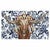 Tribal Longhorn Floral Canvas Art