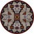 Tribal Rain Blue Rug - 8 Ft. Round