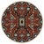Tribal Rain Red Rug - 8 Ft. Round