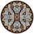 Tribal Rain Turquoise Rug - 8 Ft. Round