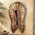 Turquoise & Red Headdress Wall Hanging