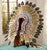 Turquoise and Red Metal Art Headdress