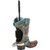 Turquoise Boot Toilet Brush Holder
