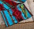 Turquoise Flame Chenille Placemat