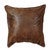 Medium Brown Faux Leather Euro Sham