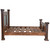 Turquoise Patina Copper Bed - Queen