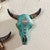 Turquoise Steer Skull with Heart Wall Hanging - OUT OF STOCK