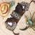 Turquoise Tooled Leather & Cowhide Table Runner - 14 x 72