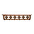 Unakite Stone 42 Inch Pine Hook Shelf