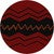War Path Red Rug - 8 Ft. Round