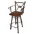 Coronado Iron Barstool with Swivel Back & Arms - Colonial