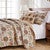 Western Medallions 4pc Bonus Quilt Bed Set - Twin