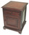 Large Leather Nightstand - Plain with Tacks - Brown