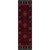 Whiskey River Red Rug - 2 x 8