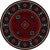 Whiskey River Red Rug - 8 Ft. Round