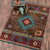 Whiskey River Turquoise Rug - 3 x 4