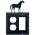 Wrought Iron Horse Single Outlet & GFI Cover