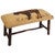 Prairie Buffalo Hooked Wool Bench