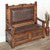 Rio Grande Tooled Leather Hall Bench