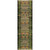 Tribal Stripes Green Indoor/Outdoor Rug - 2 x 8