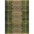 Tribal Stripes Green Indoor/Outdoor Rug - 8 x 10