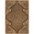 Tooled Leather Scroll & Weave Rug - 5 x 8