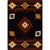 Diamond Creek Black & Tan Rug - 5 x 8