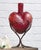 Tangled Vines Glass Heart Sculpture - Medium