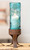 Turquoise Valley Glass Pillar Candle Holder - Small