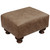 Shale Ottoman with Hourglass Legs