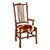 Yellowstone Gallatin Valley Spindle Arm Chair - Cowhide Seat