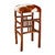 Yellowstone Gallatin Valley Spindle Backless Barstool - Cowhide Seat