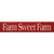 Red Sweet Farm Wood Sign
