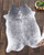 Small Faux Cowhide Black & White Brindle Rug