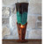 Triangle Glass Table Lamp - Turquoise