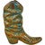 Dodge City Boot Planter - Turquoise