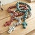 Southwest 25 Inch Rosary Beads - Red