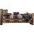 Cascade Bed with Laser Engraved Bronc Design - Queen